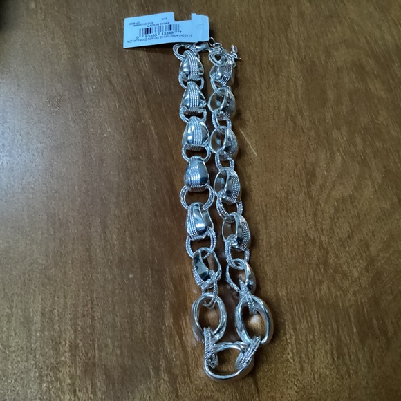 Napier Chunky Silver-tone Necklace New With Tag - Picture 9 of 10